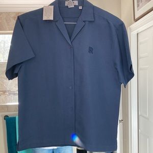 Denim Blue Camp Shirt by Vantage
